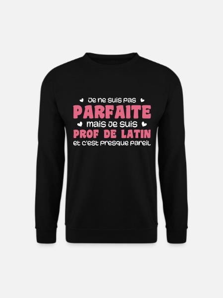 Ich bin nicht perfekt, aber ein Lateinlehrer - Unisex Pullover - Schwarz