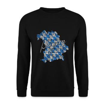Bayern - Unisex Pullover - Schwarz - Vorne - Alina (178cm) & Michal (187cm)