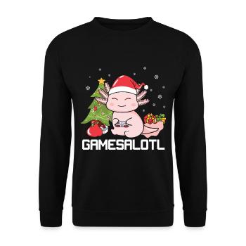 Cadeaux de Noël Noël - Sweat-shirt Unisexe - noir - Devant - Alina (178cm) & Michal (187cm)