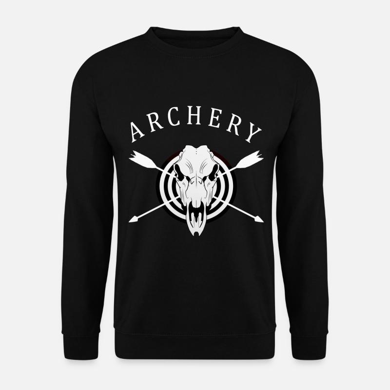 Bogenschießen Bogenschütze Motiv Shirt Bogen - Unisex Pullover - Schwarz
