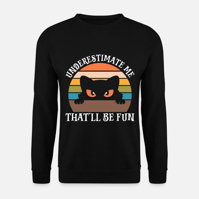 Halloween Cat Witch - Unisex Sweatshirt - black
