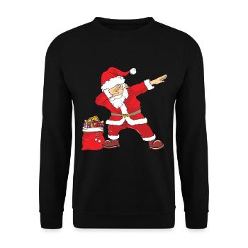 Cadeaux de Noël Noël - Sweat-shirt Unisexe - noir - Devant - Alina (178cm) & Michal (187cm)