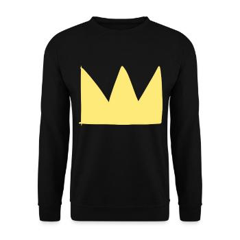 Symbole de la couronne King Jaune - Sweat-shirt Unisexe - noir - Devant - Alina (178cm) & Michal (187cm)