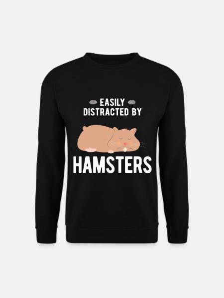 Nagetier Hamster - Unisex Pullover - Schwarz