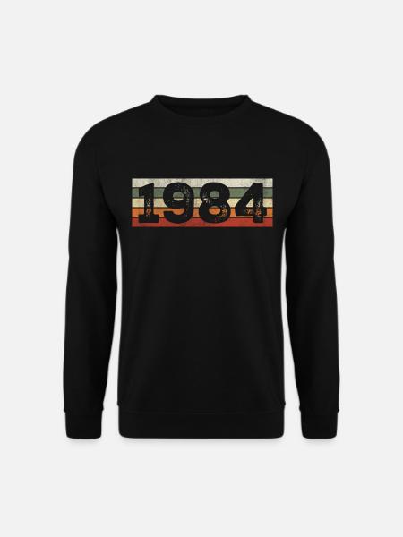 Jahrgang 1984 Retro 1984 Geburtstagsgeschenk - Unisex Pullover - Schwarz