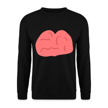 Symbole de la tête Cerveau - Sweat-shirt Unisexe - noir - Devant - Alina (178cm) & Michal (187cm)