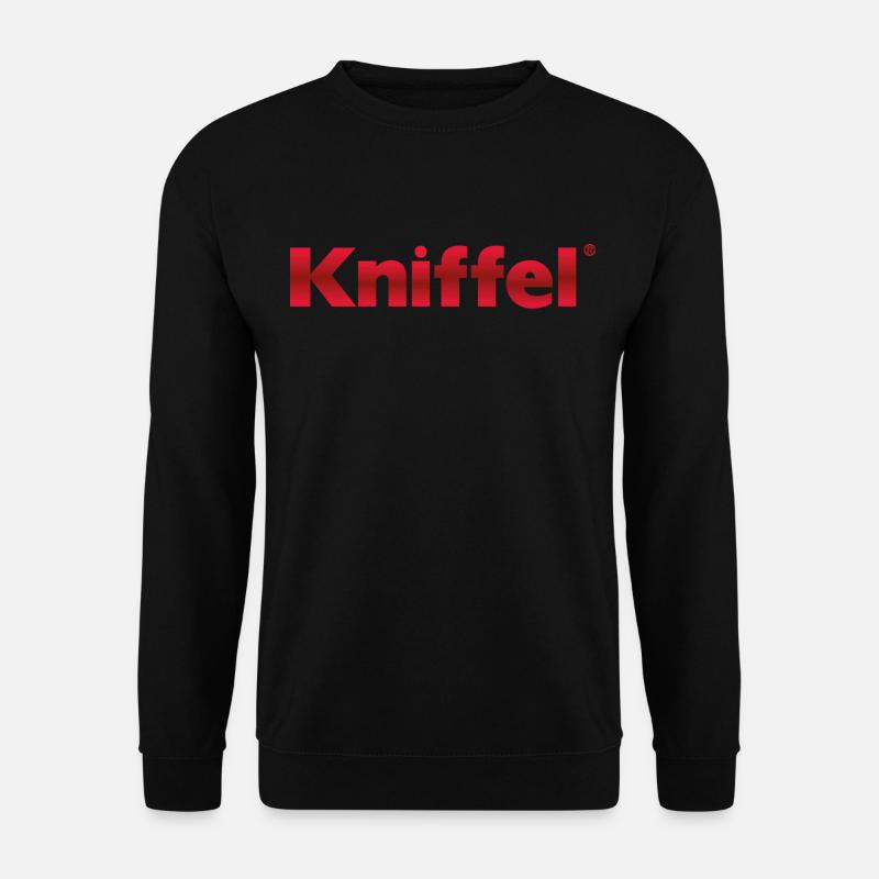 Kniffel Logo Rot - Unisex Pullover - Schwarz