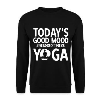 Yogalehrer Spruch Für Yogi Yoga - Unisex Pullover - Schwarz - Vorne - Alina (178cm) & Michal (187cm)
