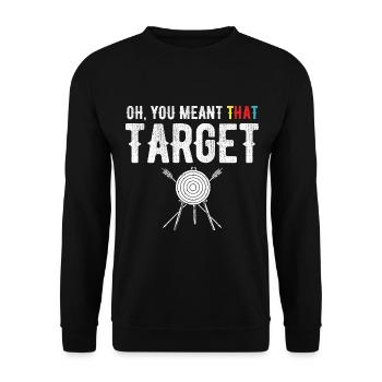 Bogenschießen Archery - Unisex Pullover - Schwarz - Vorne - Alina (178cm) & Michal (187cm)