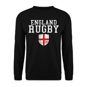 Angleterre rugby - Sweat-shirt Unisexe - noir - Devant - Alina (178cm) & Michal (187cm)