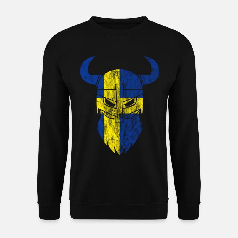 Schweden Wikinger Flagge - Unisex Pullover - Schwarz