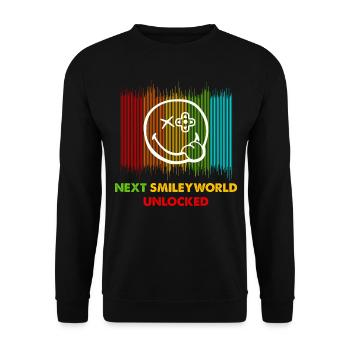 Smiley World Déverrouillé Gamer Gaming Smiley - Sweat-shirt Unisexe - noir - Devant - Alina (178cm) & Michal (187cm)