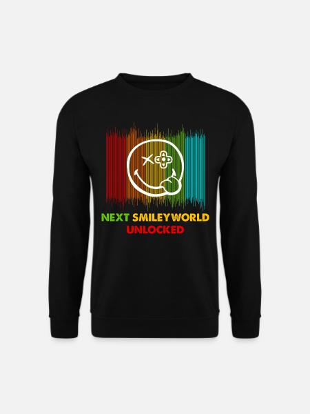 Smiley World Unlocked Gamer Gaming Smiley - Unisex Pullover - Schwarz