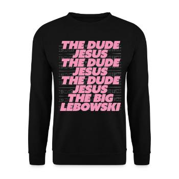 The Big Lebowski - The Dude And Jesus - Unisex Sweatshirt - black - Front - Alina (178cm) & Michal (187cm)