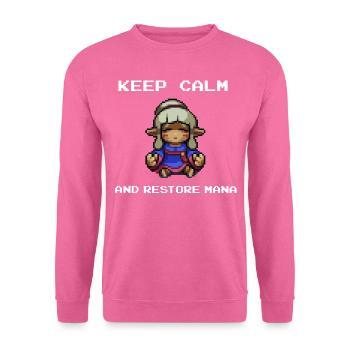 Keep calm and restore Mana - Unisex Pullover - Pink - Vorne