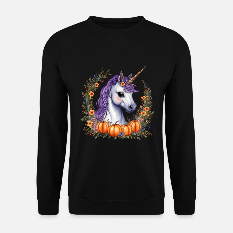 Halloween-Pony - Unisex Pullover - Schwarz
