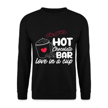 Cadeaux de Noël Noël - Sweat-shirt Unisexe - noir - Devant - Alina (178cm) & Michal (187cm)