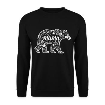 Mama Bear - Mama Bear - Unisex Sweatshirt - black - Front - Alina (178cm) & Michal (187cm)