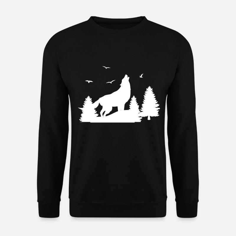 Wolf Wald - Unisex Sweatshirt - black