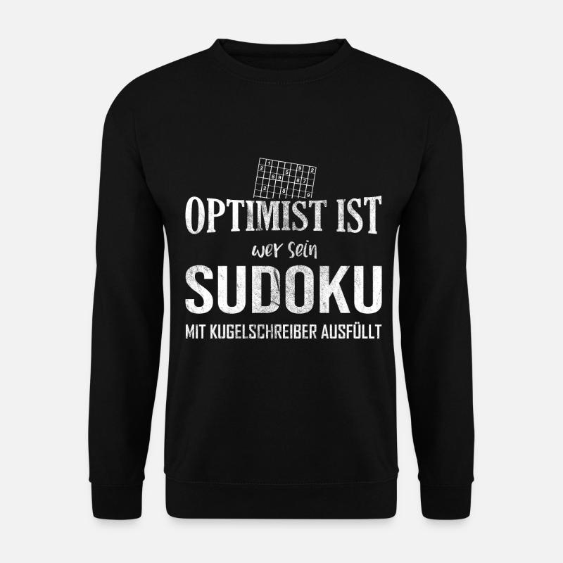 Sudoku Sudoku Geschenk Für Rätsel Fans - Unisex Pullover - Schwarz