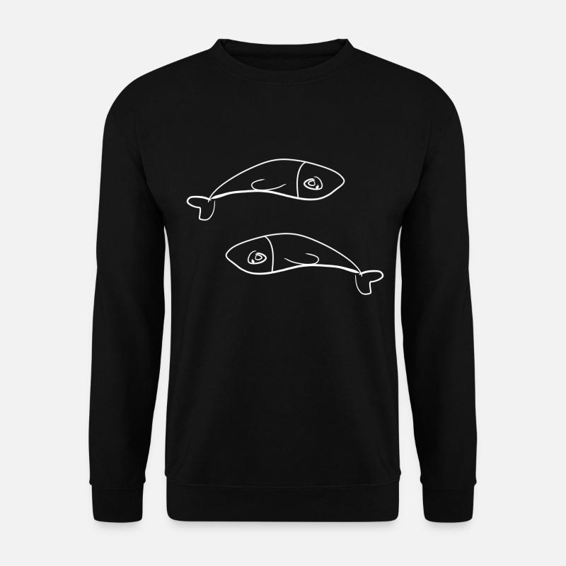 fish animals - Unisex Sweatshirt - black
