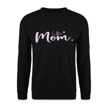 Maman Fête des Mères - Cadeau Journée de la Femme - Sweat-shirt Unisexe - noir - Devant - Alina (178cm) & Michal (187cm)