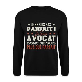 A Lawyer, the Dream Profession in the Spotlight - Unisex Sweatshirt - black - Front - Alina (178cm) & Michal (187cm)