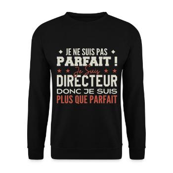 Regisseur, der Traumberuf im Rampenlicht - Unisex Pullover - Schwarz - Vorne - Alina (178cm) & Michal (187cm)