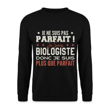 A Biologist, the Dream Job in the Spotlight - Unisex Sweatshirt - black - Front - Alina (178cm) & Michal (187cm)