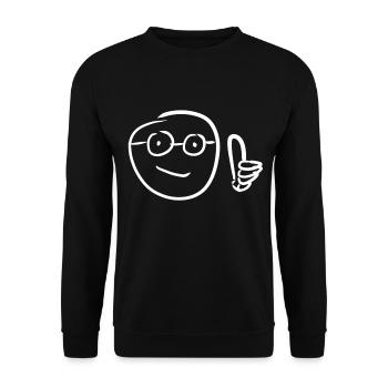 thumbs up - Unisex Sweatshirt - black - Front - Alina (178cm) & Michal (187cm)