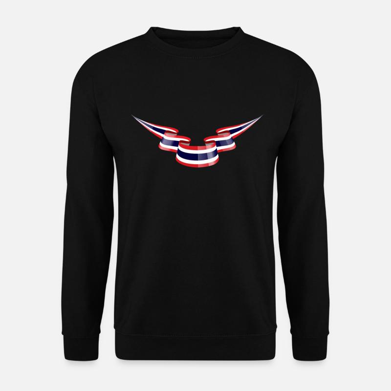 Thaïlande drapeau bannière - Sweat-shirt Unisexe - noir