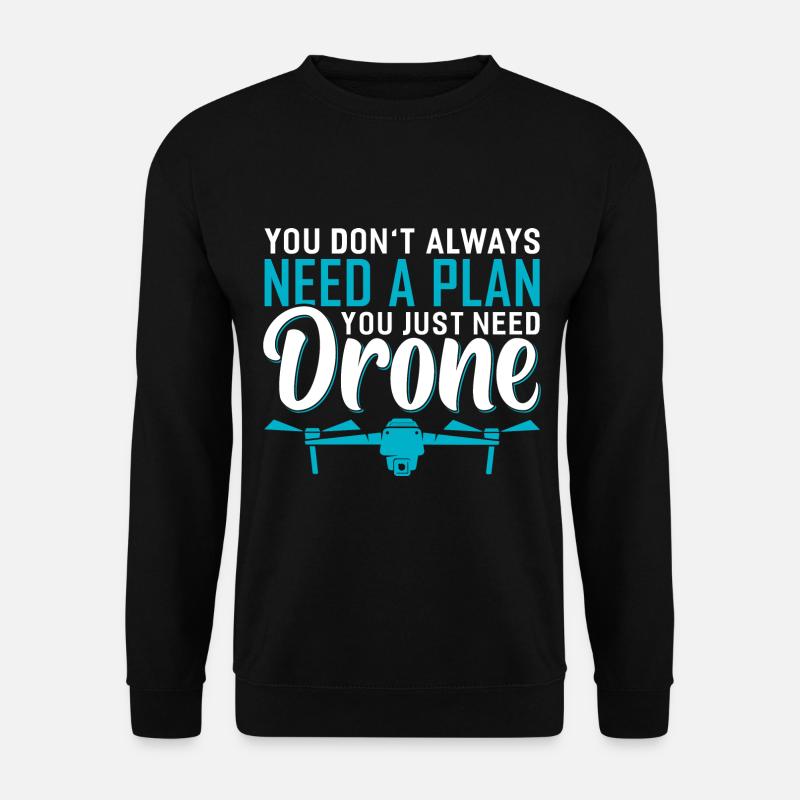 Dji Drohne Drohnenpilot Geschenk - Unisex Pullover - Schwarz