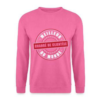 Meilleur chargé de clientèle profession vendeur - Sweat-shirt Unisexe - rose - Devant