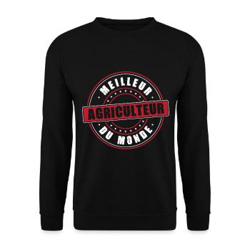 Meilleur agriculteur profession métier humour - Sweat-shirt Unisexe - noir - Devant - Alina (178cm) & Michal (187cm)