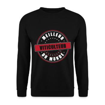 Meilleur viticulteur profession métier humour - Sweat-shirt Unisexe - noir - Devant - Alina (178cm) & Michal (187cm)