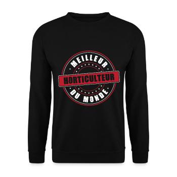 Meilleur horticulteur profession métier humour - Sweat-shirt Unisexe - noir - Devant - Alina (178cm) & Michal (187cm)