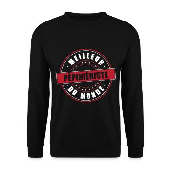 Meilleur pépiniériste profession métier humour - Sweat-shirt Unisexe - noir - Devant - Alina (178cm) & Michal (187cm)