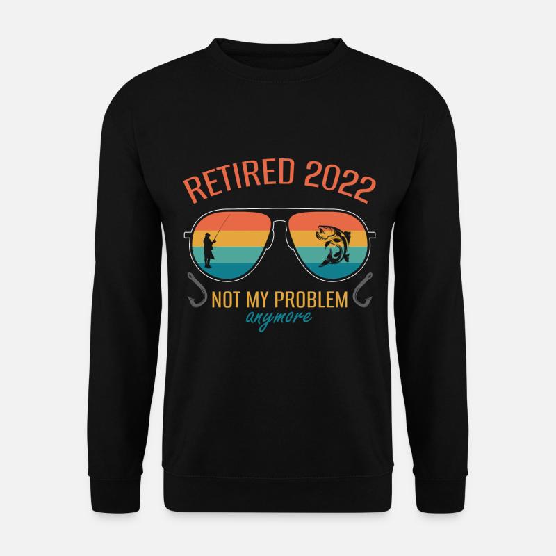 Pêcher Pêcheur Canne à pêche - Sweat-shirt Unisexe - noir