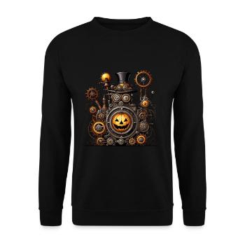 halloween machine - Unisex Sweatshirt - black - Front - Alina (178cm) & Michal (187cm)