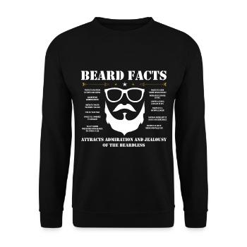 Bart Hipster Barbe Cadeau - Sweat-shirt Unisexe - noir - Devant - Alina (178cm) & Michal (187cm)
