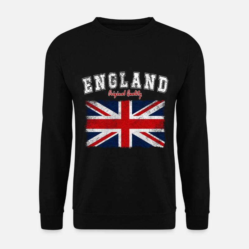 England Flagge Vintage Union Jack - Unisex Pullover - Schwarz
