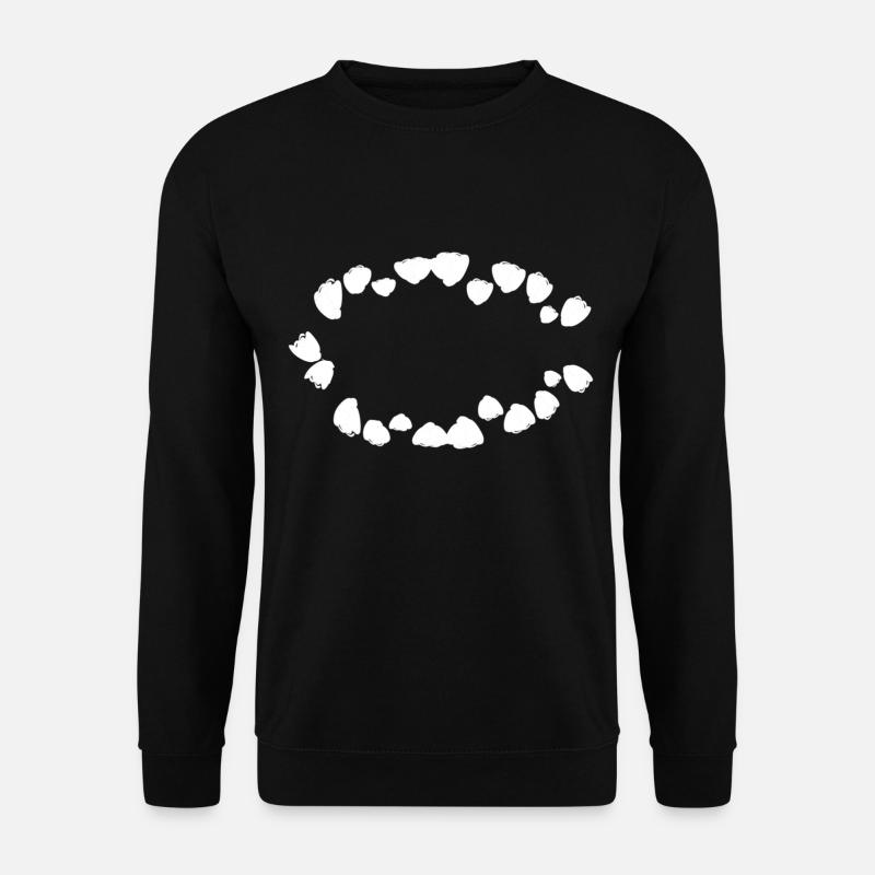 shape pattern circle symbol dots - Unisex Sweatshirt - black
