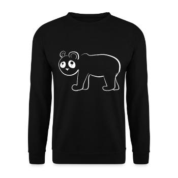 Panda Bear Symbole Animal - Sweat-shirt Unisexe - noir - Devant - Alina (178cm) & Michal (187cm)