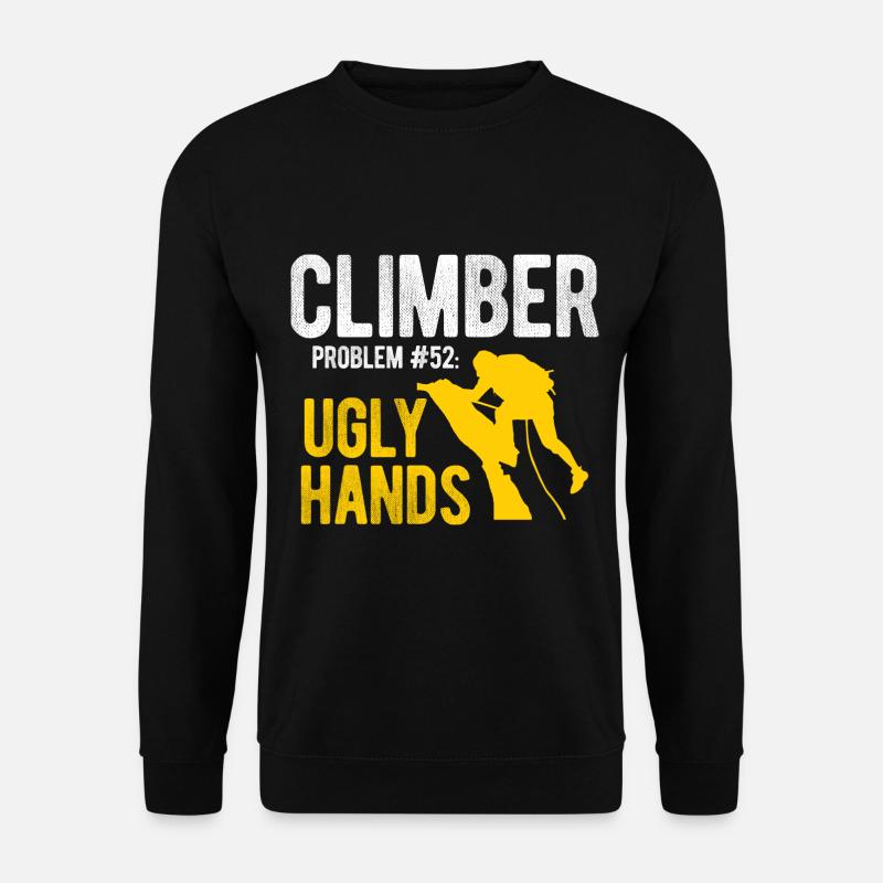 Klettern Bouldern - Unisex Pullover - Schwarz