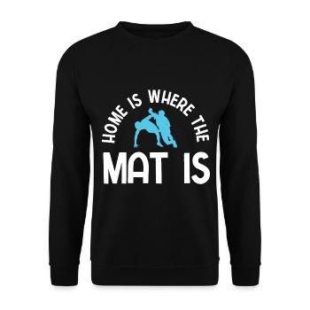 Grappling Martial Arts Wrestling - Unisex Pullover - Schwarz - Vorne - Alina (178cm) & Michal (187cm)