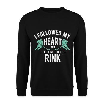 Eishockey - Unisex Pullover - Schwarz - Vorne - Alina (178cm) & Michal (187cm)