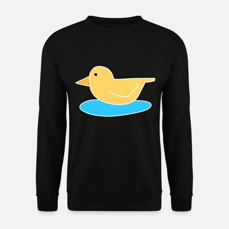 Duck fugl flyvende dyr symbol vand - Unisex sweater - sort