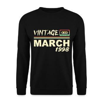 März 1998 - März 1998 - Unisex Pullover - Schwarz - Vorne - Alina (178cm) & Michal (187cm)