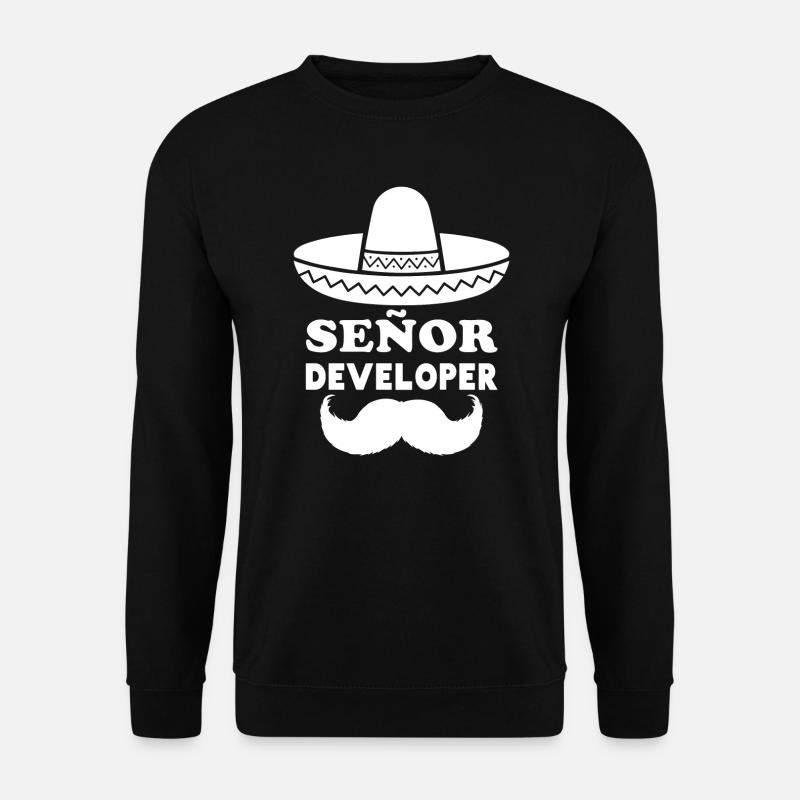 Señor Developer | Nerd & Programmierer Witze - Unisex Pullover - Schwarz