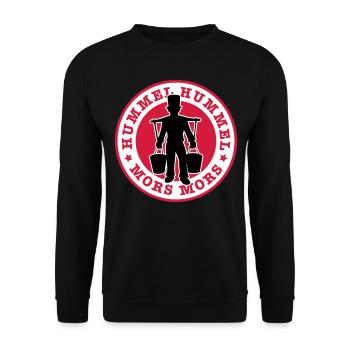 01 Hummel Hummel Mors Mors Hamburg - Unisex Pullover - Schwarz - Vorne - Alina (178cm) & Michal (187cm)
